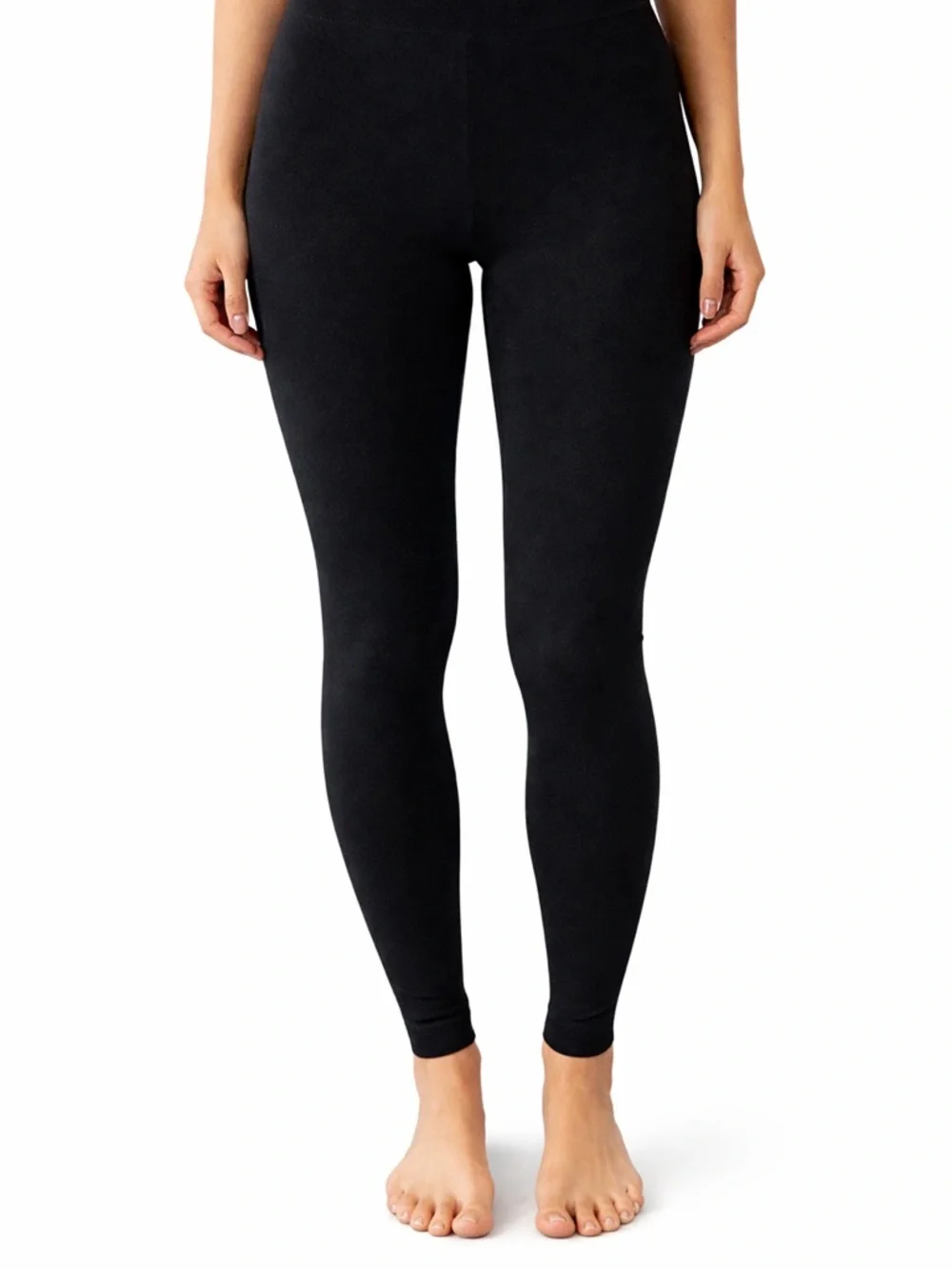 David Lerner New Black Stretch Leggings Size Small - Picture 3 of 5